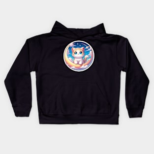 cat portrait t-shirt Kids Hoodie